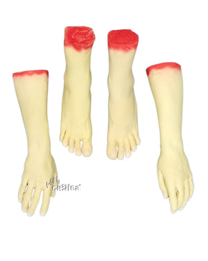Zombie Leichen Füße und Arme Spar Set